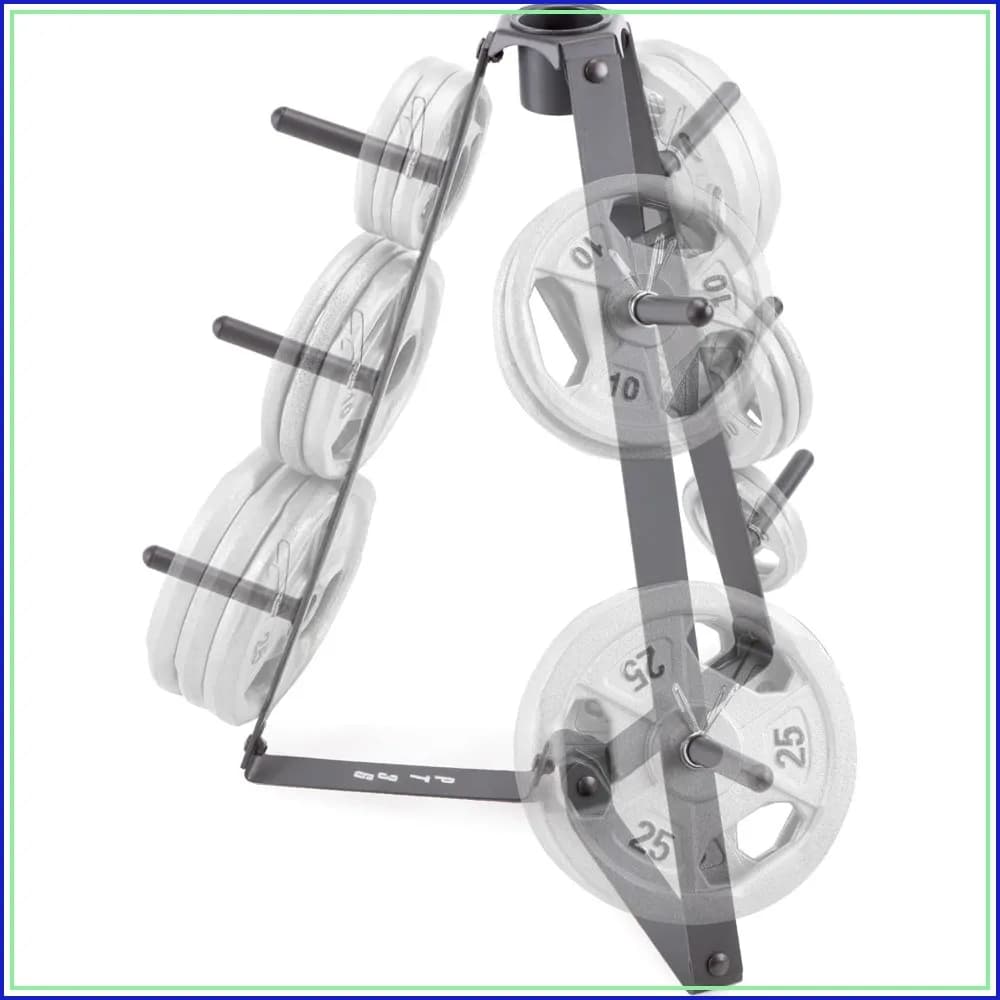Marcy Plate Tree for Standard Size Weight Plates, Storage Rack for Exercise Weights PT-36