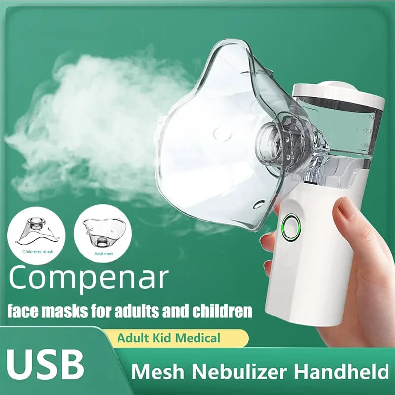Outdoor Portatile Per Bambini Per Adulti Risparmio Dispositivo Di Emergenza Nebulizzatore Maglia Silenziosa Mini Kit Di Primo Soccorso Palmare Asma Inalatore Atomizzatore