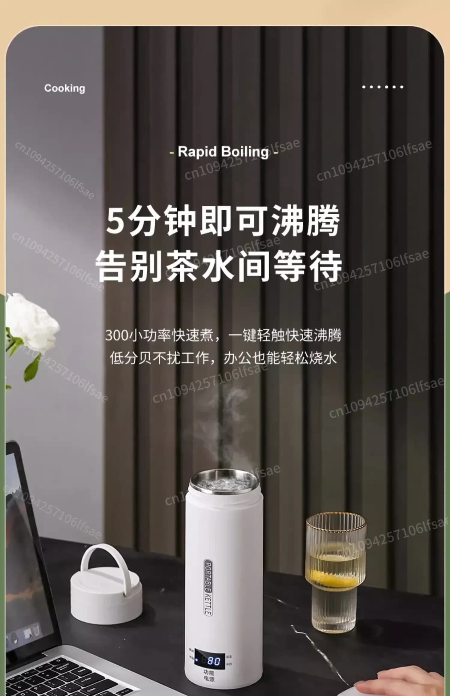 NEW IN MAGAZZINO 110 V/220 V Travel Electric kettle Mini Portable Heating Fast for Home and Office