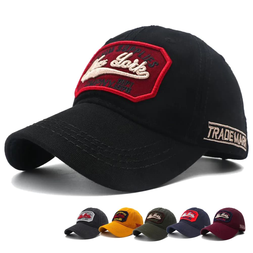 New York Letter Embroidery Baseball Cap Women's Sun Visor Snapback Hip Hop Unisex Washed Cotton Dad Hats for Women Men Gorras