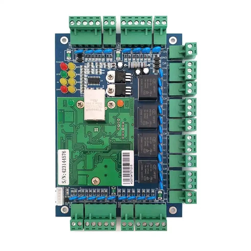 Controller di accesso a quattro porte TCP/IP 32 bit 40.000 utenti, supporto funzione multi-accesso / presenza presenze / allarme antincendio ecc. Sn: L04