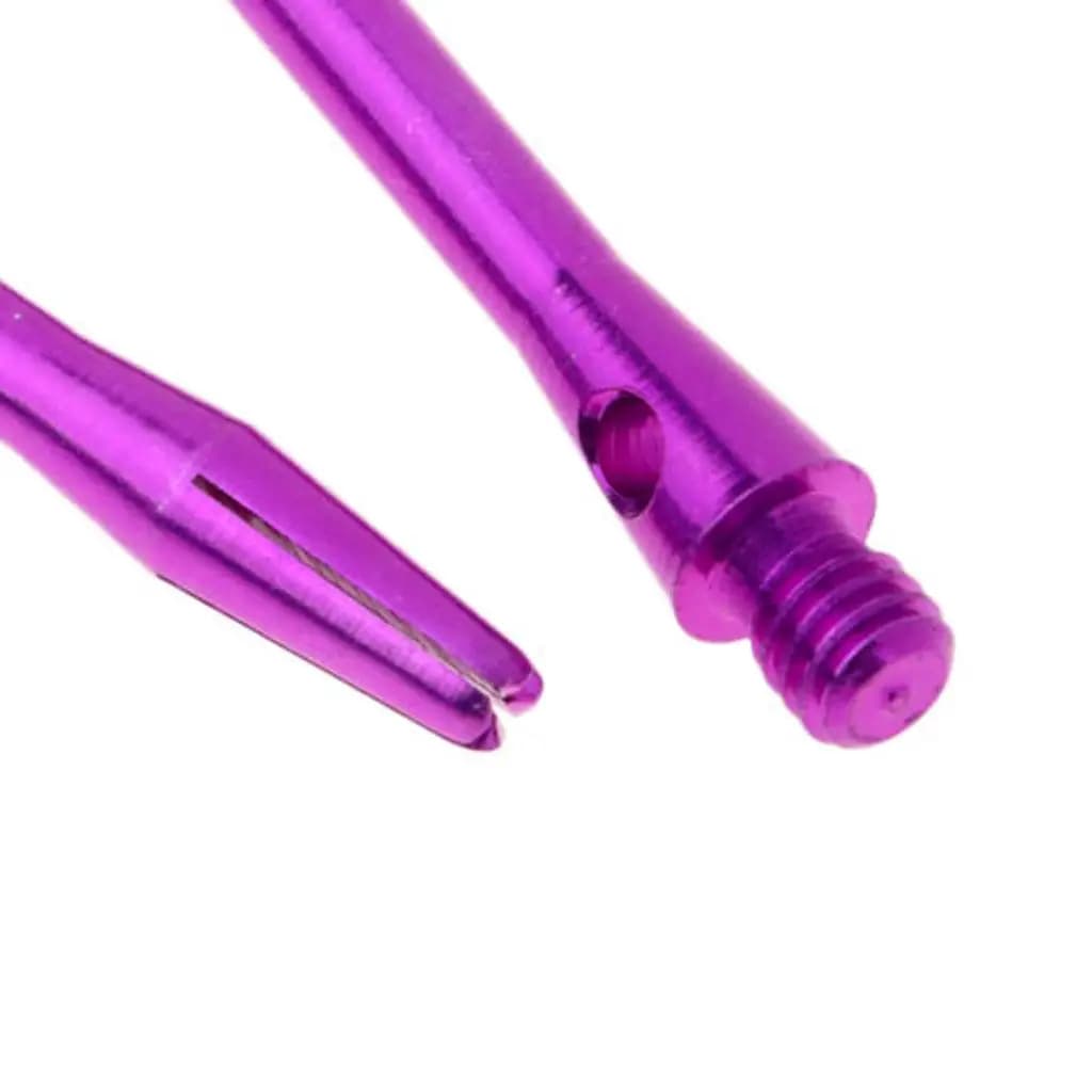 Aste per Freccette in Alluminio di Media Dimensione con Scanalatura 2BA, Set di Accessori Lucidati per Freccette con Punta in Acciaio