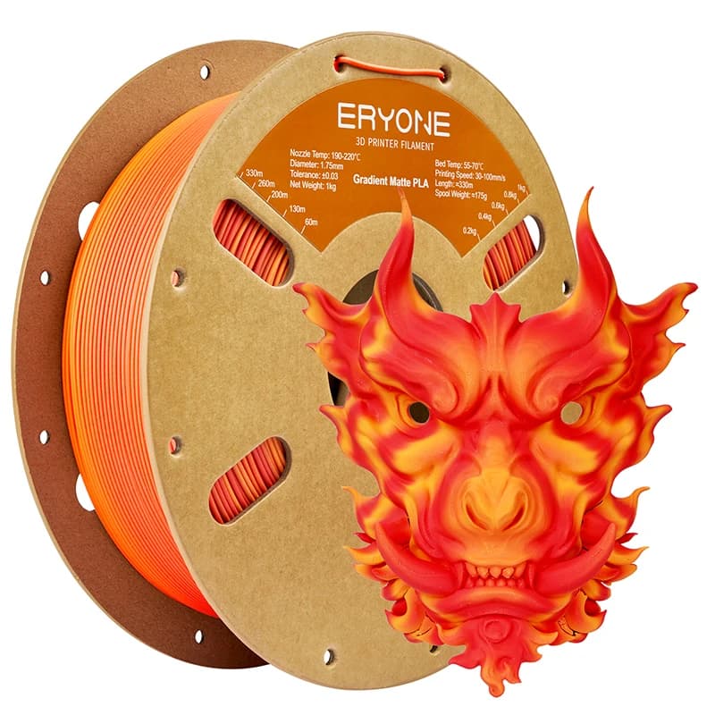 ERYONE 1/3/5KG PLA Gradiente opaco Multicolor Grande vendita Filamento Stampa 3D, multicolore disponibile, 1,75 mm, filamento pla