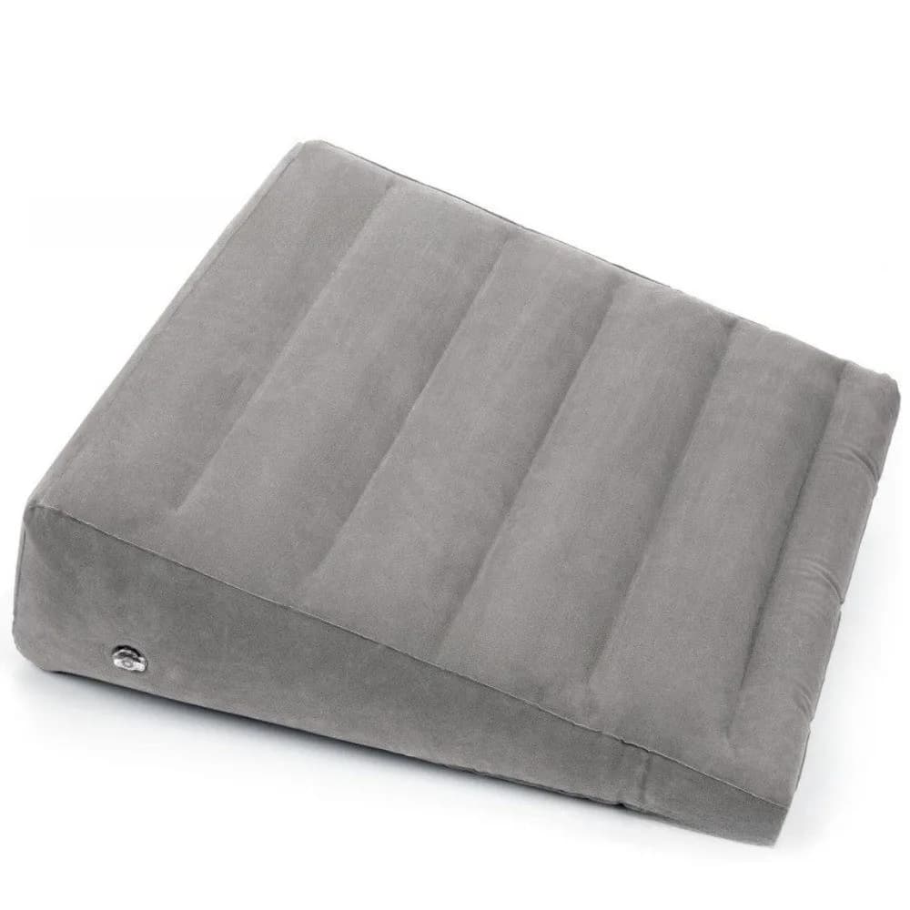 Cuscino a cuneo floccato in PVC Cuscino per la schiena gonfiabile portatile ergonomico Supporto per la schiena Cuscino per il ginocchio per viaggi in campeggio Dormire
