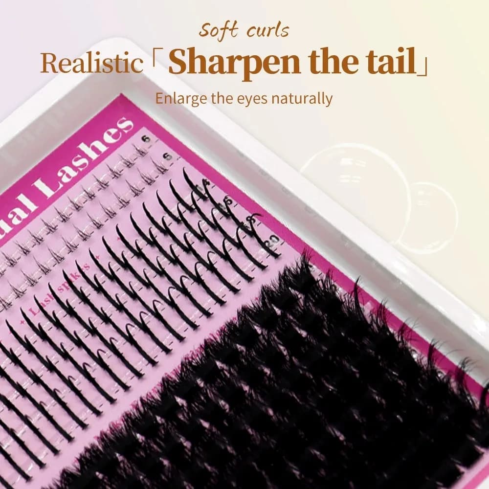Cluster for lower eyelashes with spikes Kit for eyelashes Volume Spikes for eyelashes Cluster Kit for Eyelash Extensions Spike