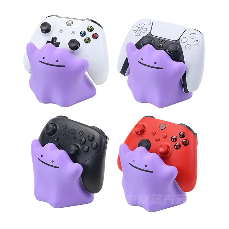 Supporto per controller di gioco Pokemon, grazioso supporto viola per controller per Xbox, PS5, Nintendo Switch, display da gioco per desktop