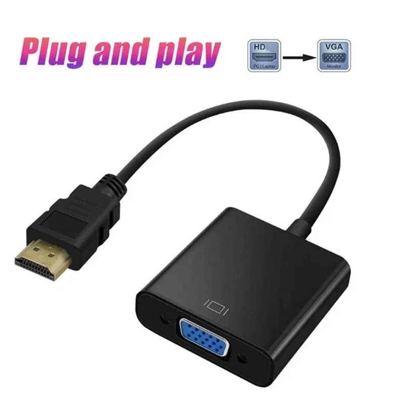 HDMI-compatible To VGA Adapter HDTV Converter Adapter 1080P VGA Female To HDTV Male For Xbox Laptops TV Box Projector Displayer