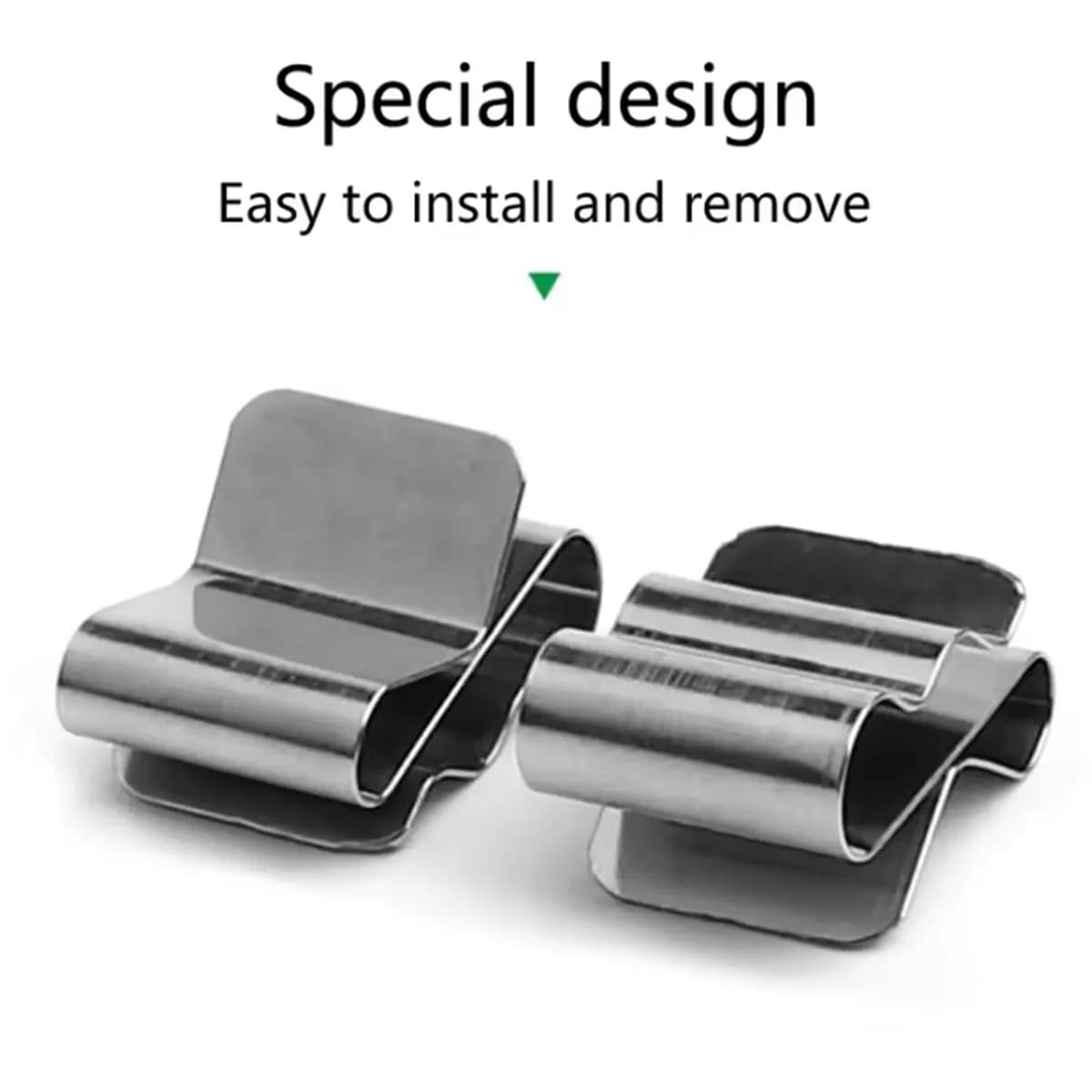 KSOL 50 Pezzi Clip per Cavi Pannello Solare in Acciaio Inossidabile, Kit di Gestione Cavi per Moduli Fotovoltaici per Applicazioni Solari, Rimorchi e Barche