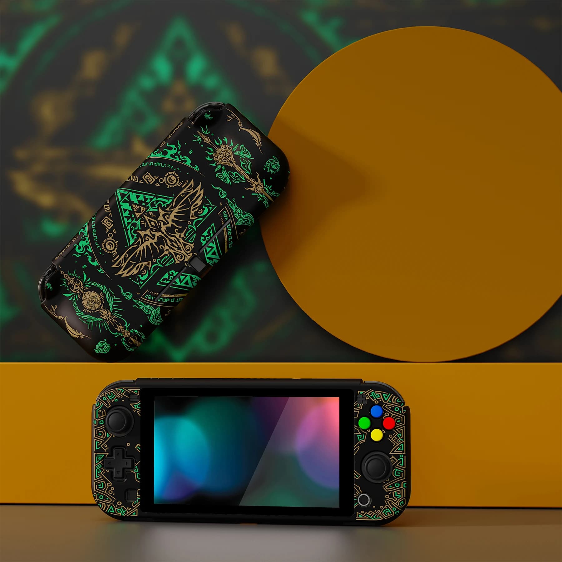 Custodia protettiva ergonomica PlayVital ZealProtect per Nintendo Switch Lite con protezione schermo - 4 modelli