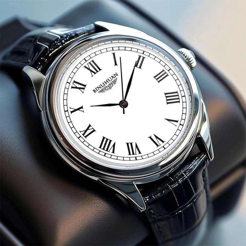 Men's Wrist Watch of Best Brands Men's Waterproof Men's Watch Quartz Watches Reloj Leather Watches + Men's Gift Box