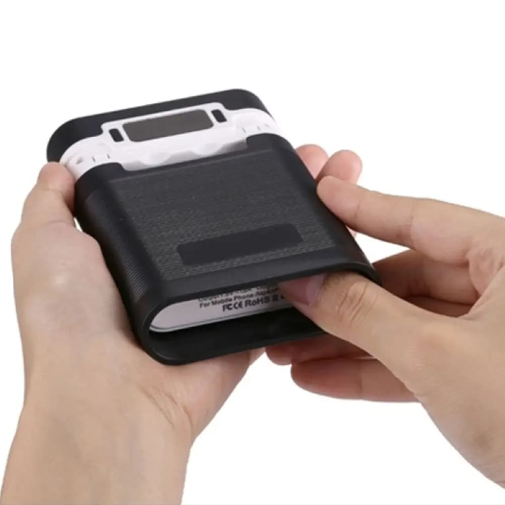 Power Bank Fai-da-te 18650 con 4 Slot, Custodia per Batterie con Doppia Porta USB, Caricabatterie Portatile Fai-da-te per Telefoni