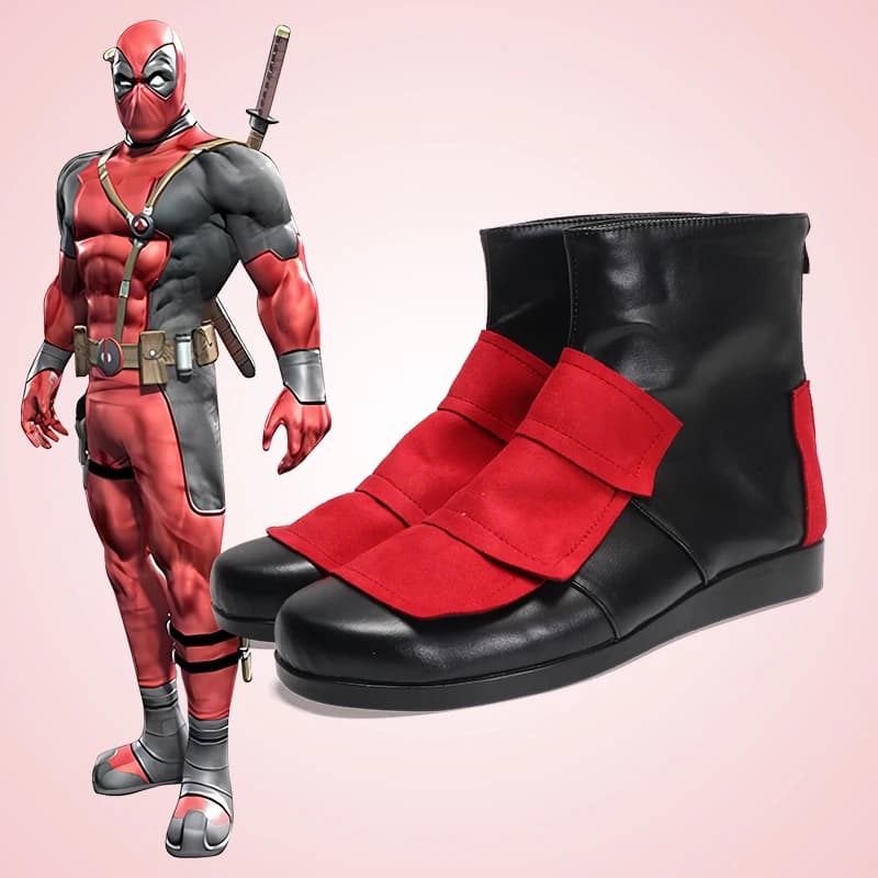Nuovo Deadpooling 3 Wade Winston Wilson Scarpe Cosplay Stivali Uomini adulti Donne Scarpe di Carnevale di Halloween Su misura