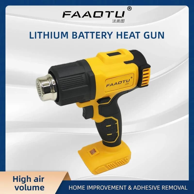 Pistola Termica Cordless FAAOTU DCE530N 20V ad Alta Potenza per Saldatura, Termoretrazione, Fai-da-Te e Riparazioni