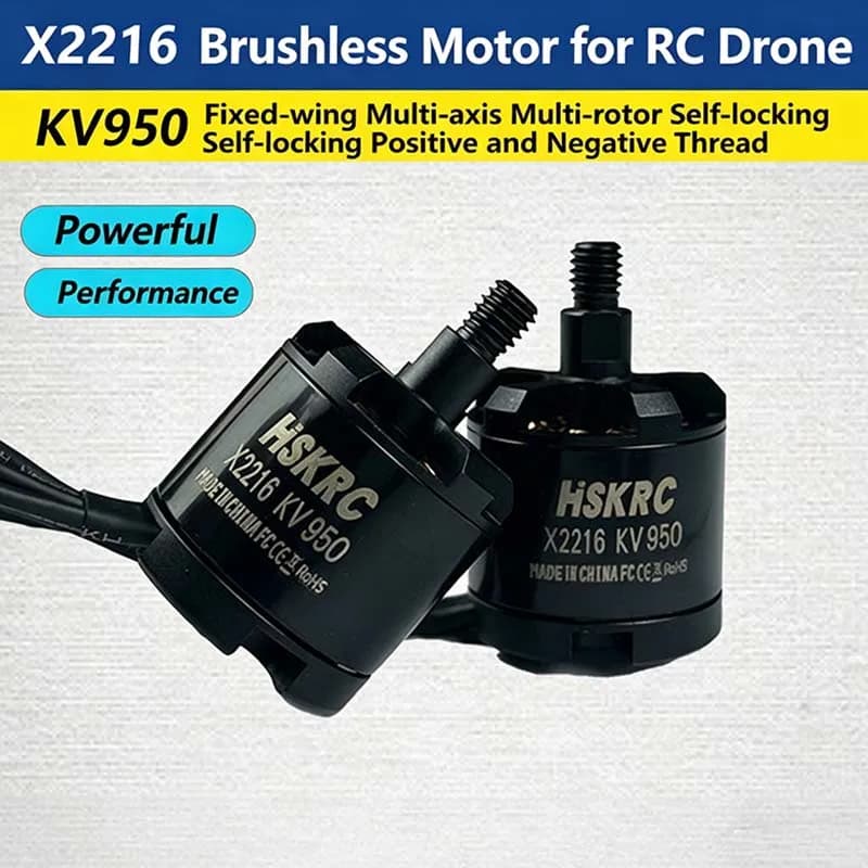 Multi-rotor Multirotor Motor X2216 KV950 RC Drone Self-locking Motor CW/CCW