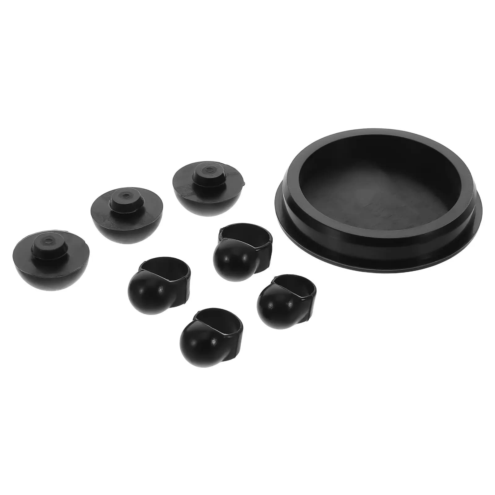 Set di supporto in silicone per tamburo etereo, include copertura sonora, guanti per le dita, cuscinetti per i piedi, migliora la chiarezza acustica, riduce il rumore.