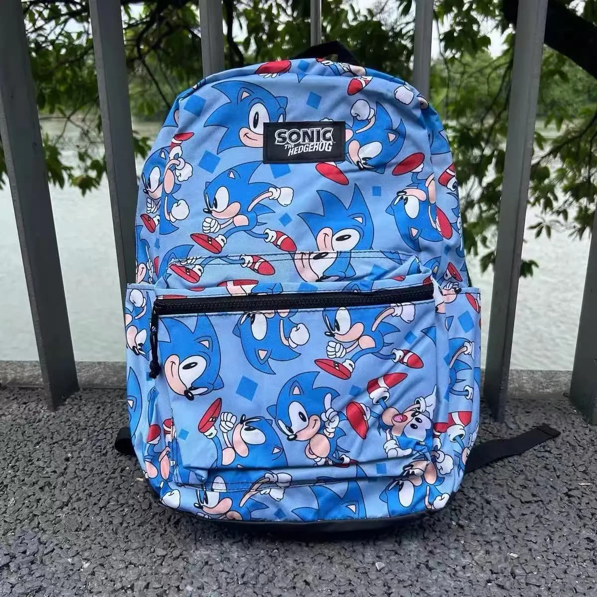 Zaino leggero a tema cartoni animati Sonic per ragazzi e ragazze, borsa casual, zaino per studenti, regali per l'inizio della scuola