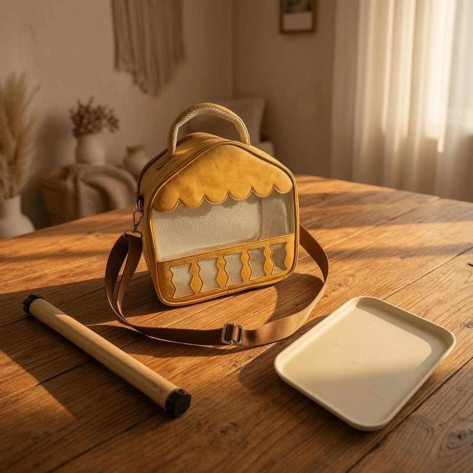Bird Carrier with Perch Portable Bird Carrier Ventilated Structured for Pet Owners, Veterinary Visits, Outdoor