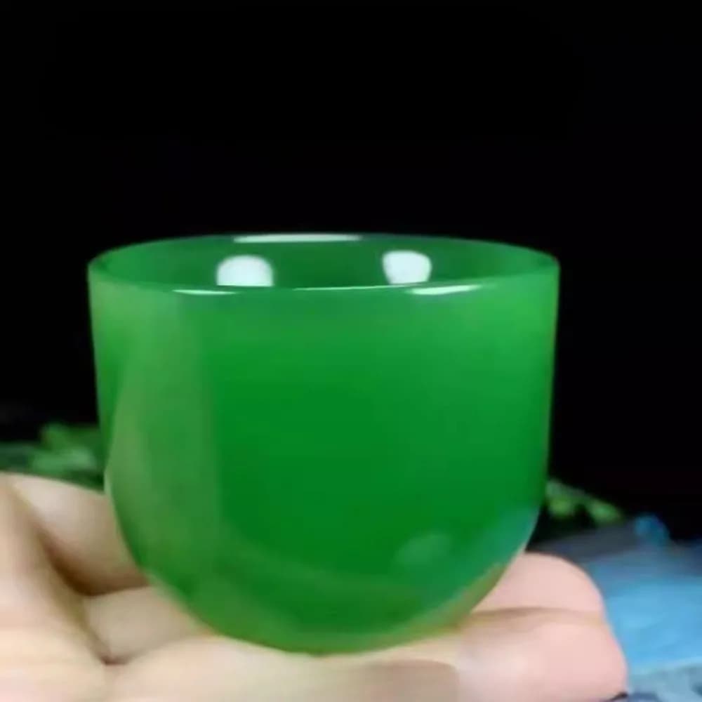 1pc Jade Tea Cup Kung Fu Tea Set, Health High-end Jade Single Master Cup Set,Jade Water Cup,Wine Glass Bowl Teacups,TeaCup