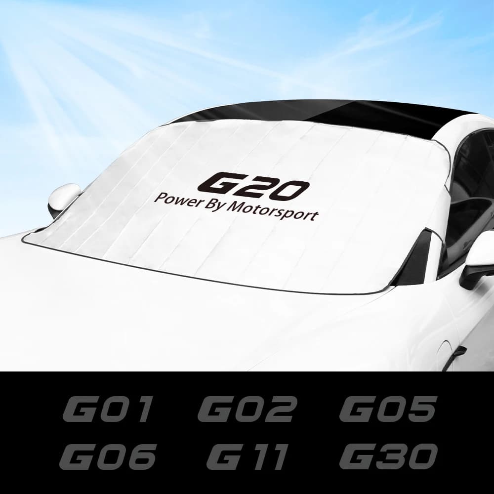 Per BMW G32 G21 G16 G20 G31 G05 G07 G08 G30 G01 G02 G06 G38 G11 G12 G14 G15 parabrezza anteriore per Auto copertura parasole accessori Auto