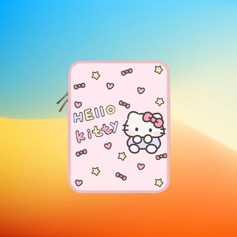 Borsa per Laptop Cartoon Hello Kitty Kuromi 12 11 13 14 15 Pollici, Custodia Interna in PU per Tablet, Cover Protettiva per Macbook, Regalo per le Feste