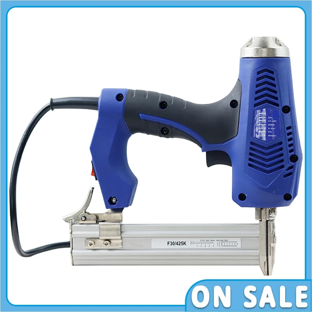 Pistola sparachiodi elettrica a doppio uso F30/K425 ad alta potenza Codice per carpenteria Pin Chiodatrice dritta Cucitrice per mobili per la lavorazione del legno Pistola per graffette
