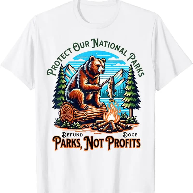 Proteggi i nostri parchi nazionali Defund Doge Not Profits T-shirt