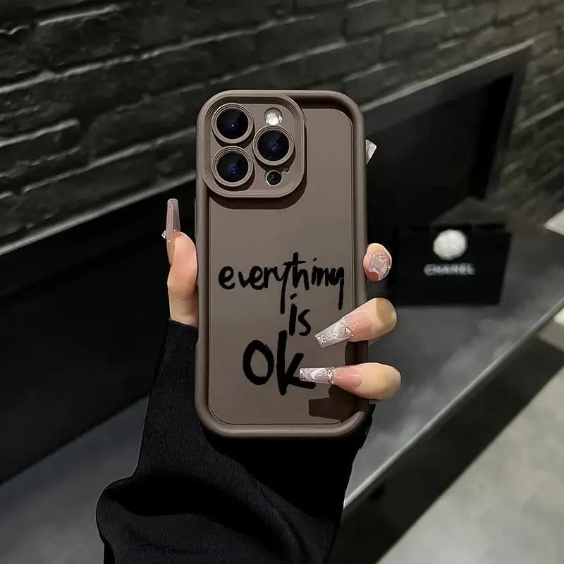 Graffiti Style English Text iPhone Case for iPhone11-17 Models lightweight yet sturdy.