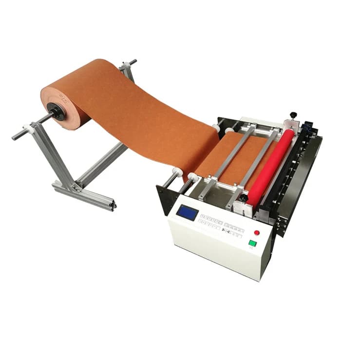 Rotolo automatico di vinile in PVC PU da 600 mm da tavolo nella tagliatrice per fogli HYD-600