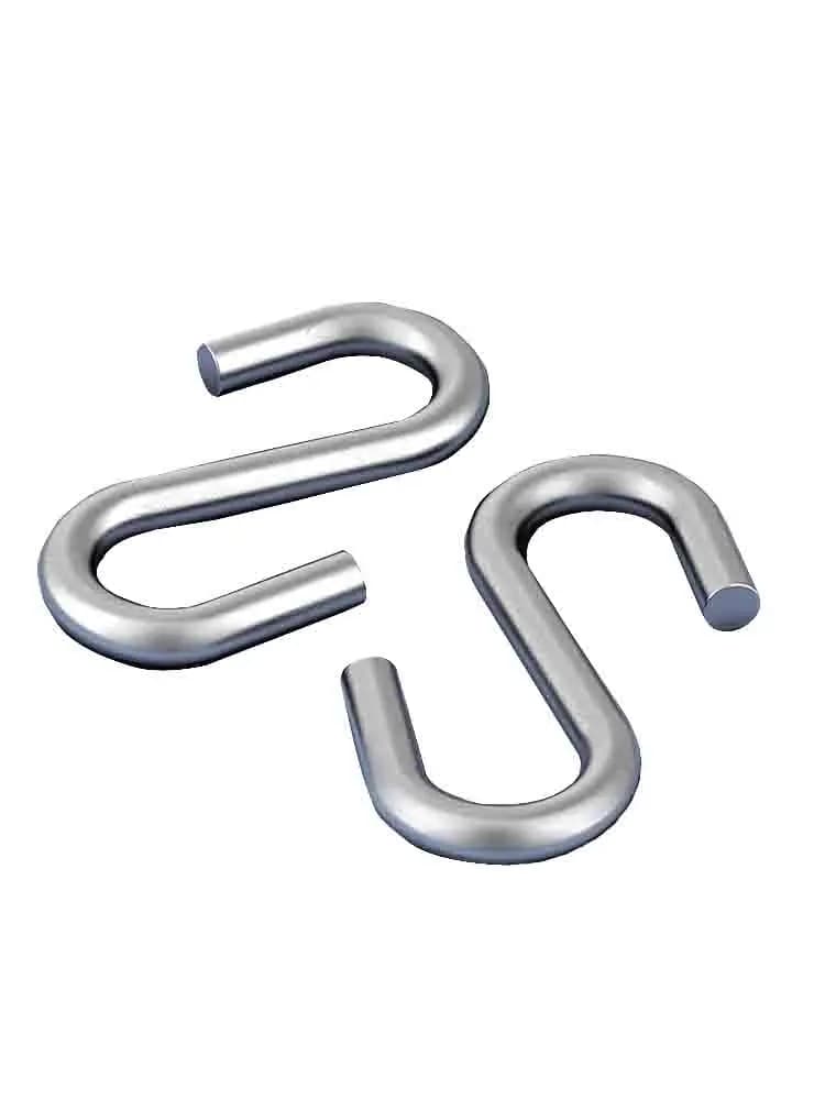 304 Stainless Steel S-Shaped Kitchen Wall Hook Dormitory Clothes Hanger Durable Storage Organizer for Home