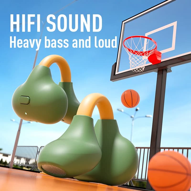 New headphones open with clips Wireless earphones Auxiliary with Bluetooth clip 5.3 with charging case Sports earphone Color dopamine