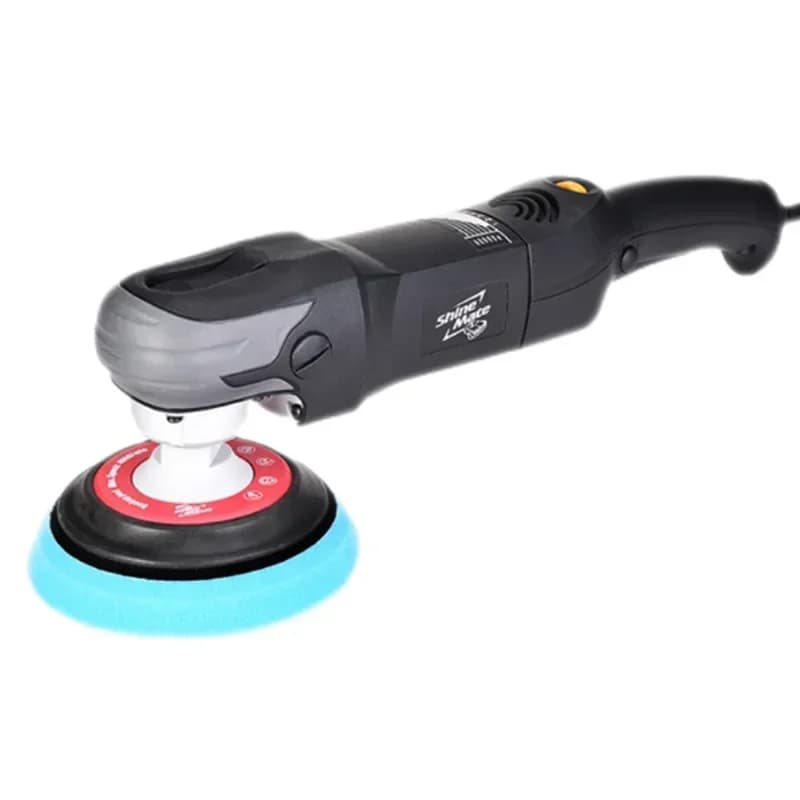 SHINE MATE Lucidatrice per auto Lucidatrice automatica 220V Piastra di supporto elettrica a doppia azione 125mm per lucidatura Strumenti per ceratura