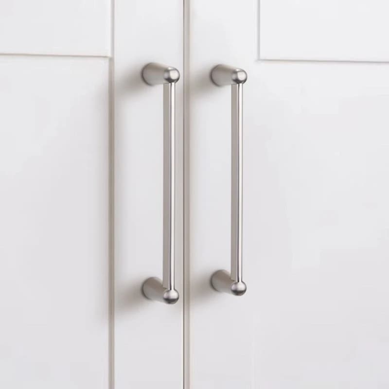 Maniglie per mobili lunghe spazzolate in lega di zinco minimalista per cucina, armadio, guardaroba, comodino, scarpiera