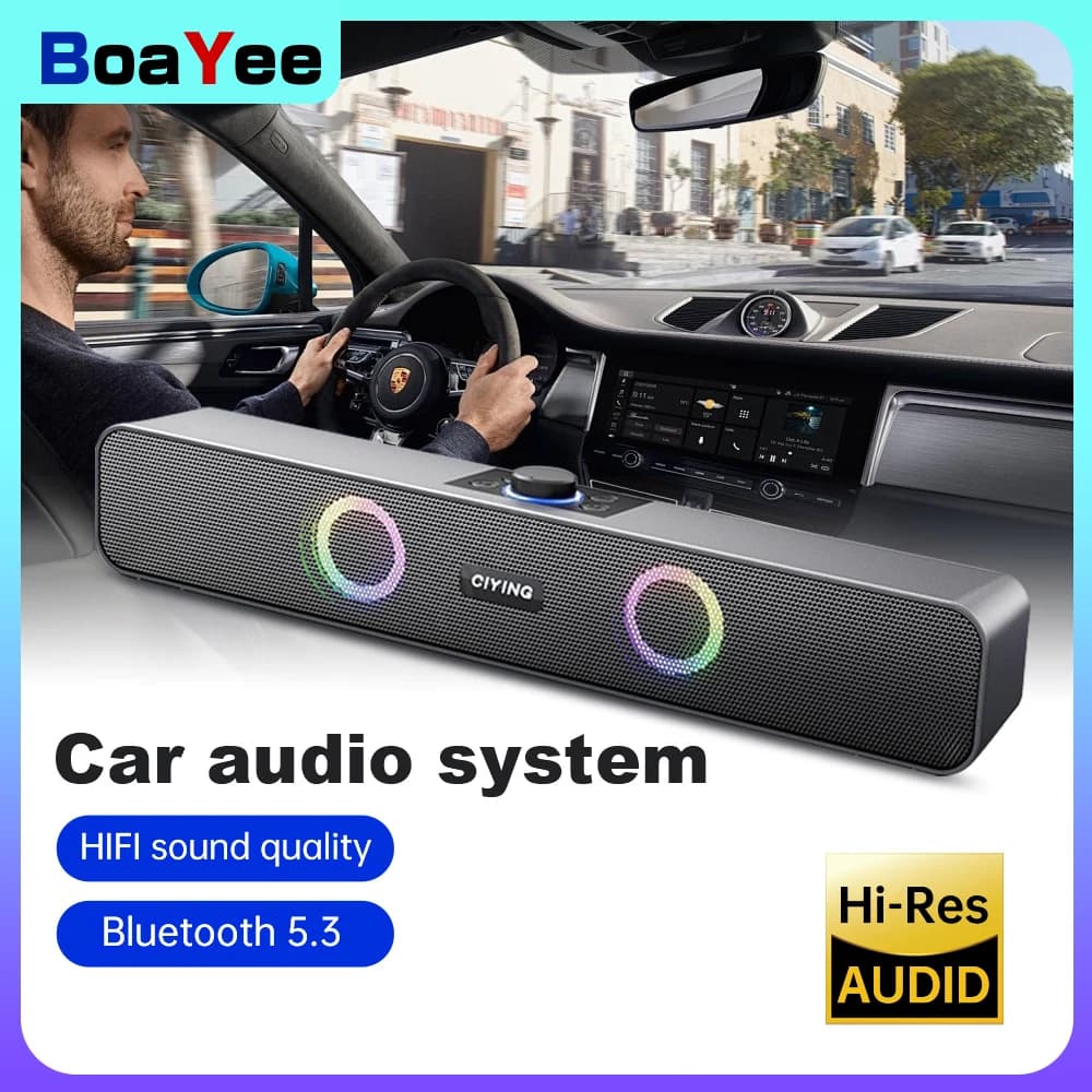 Altoparlante Bluetooth Suono HD Riproduzione portatile Scheda AUX TF e altoparlante USB con luce LED Altoparlante wireless Bluetooth 5.3 amplificata