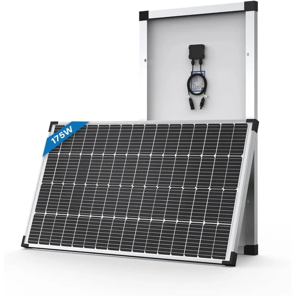 Best - Pannello solare da 175 Watt 12 Volt, caricabatterie per modulo fotovoltaico monocristallino ad alta efficienza da 175 Watt per camper, roulotte, marina -NUOVO