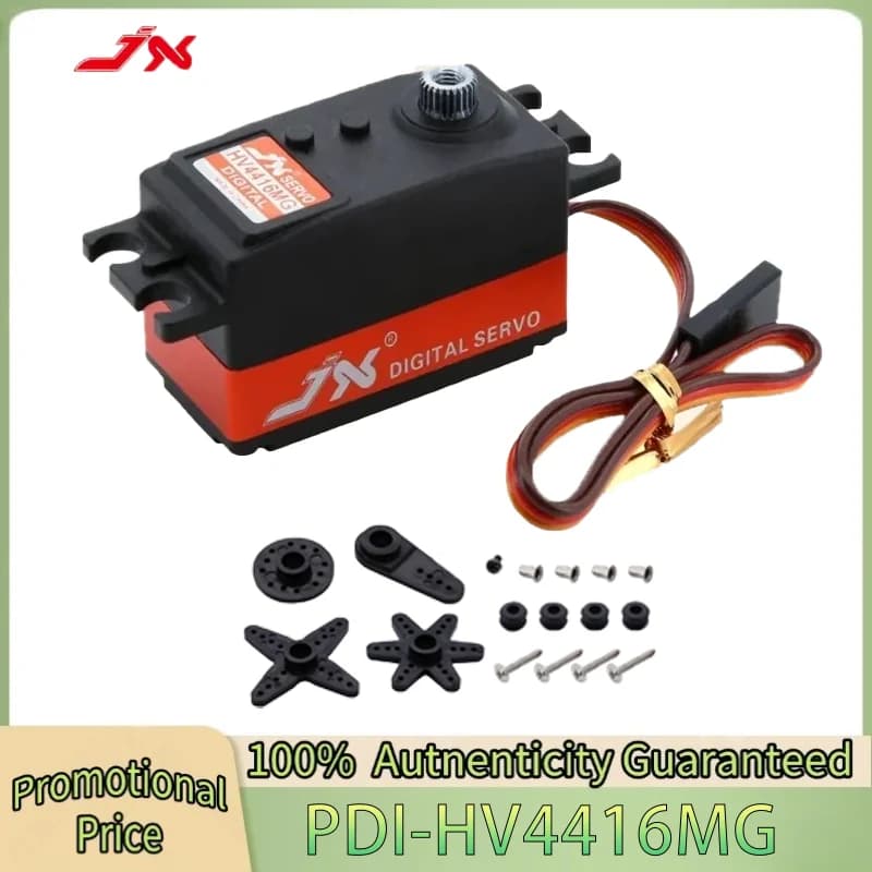 Servo Digitale JX PDI-HV4416MG 16KG con Ingranaggi in Metallo ad Alta Coppia per Auto RC, Aerei, UAV, Elicotteri, Bracci Meccanici