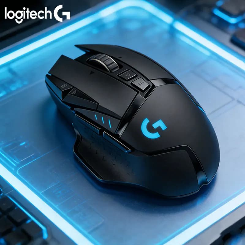 Play Mouse Logitech G502/G102/G203/G402 with long-lasting battery, RGB lighting, suitable for both eSports and office use