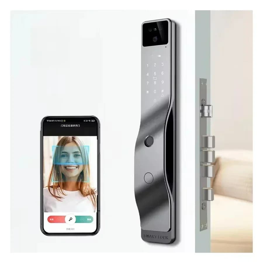 TYSH 3D riconoscimento facciale serratura intelligente porta d'ingresso Tuya Wifi password elettronica biometrica impronta digitale digitale