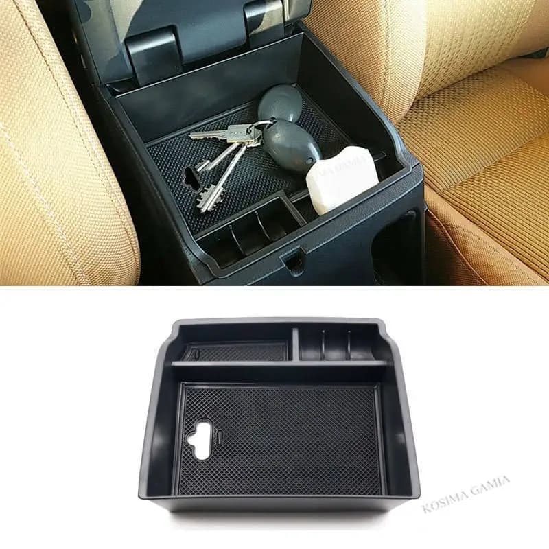 Scatola portaoggetti per bracciolo auto per Toyota Fortuner 2015-2022, organizer per console centrale, vassoio portamonete, accessori interni auto