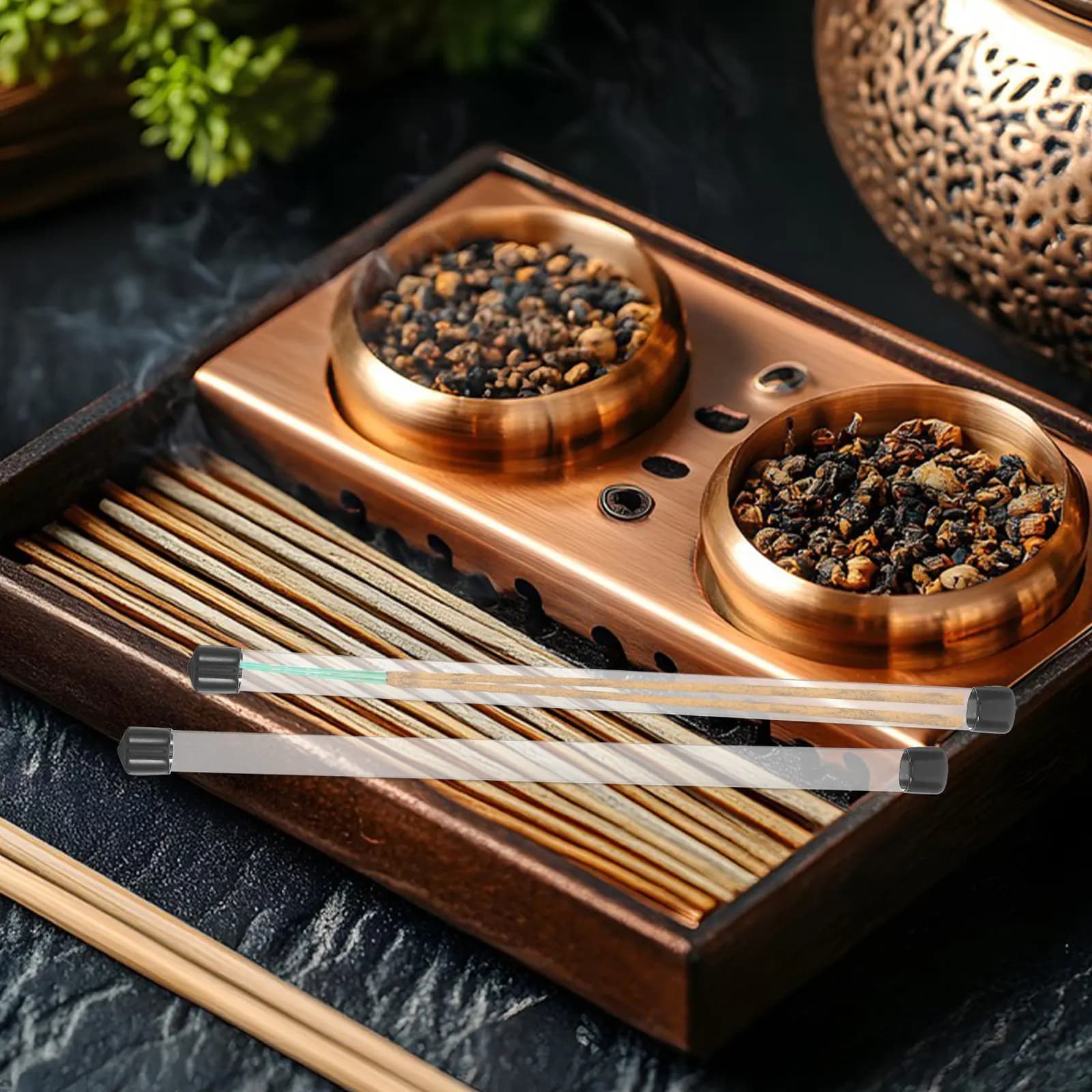 4Pcs Incense Storage Tubes Clear Plastic Portable Stick Holder Protective Airtight Containers for Sample Incense Sticks