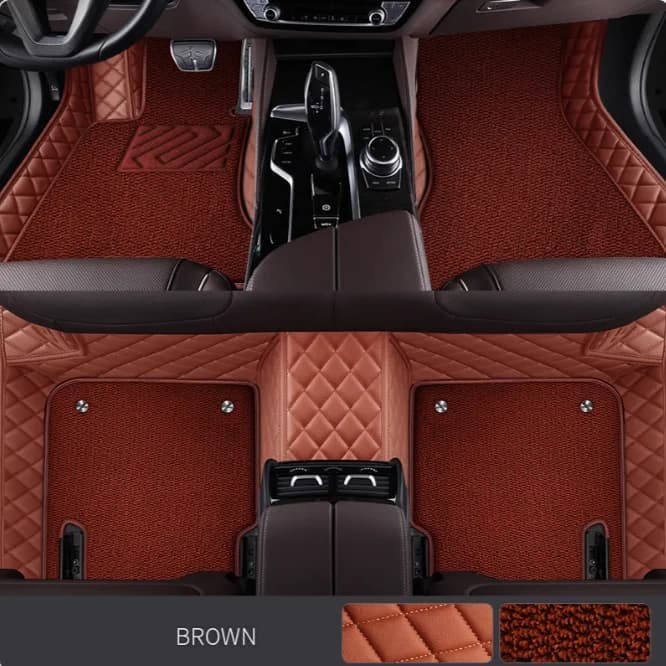 5D Custom Car Floor Mats For Renault Fluence Auto Carpets Double Layer Foot Coche Blanket