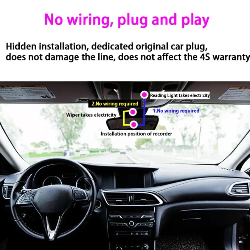 Per Geely Chery Tiggo 5 8 Plus 5GT OMODA 5 2019 2020 2021 4K Plug And Play Auto Wifi DVR Videoregistratore Dash Camera FHD 2160P