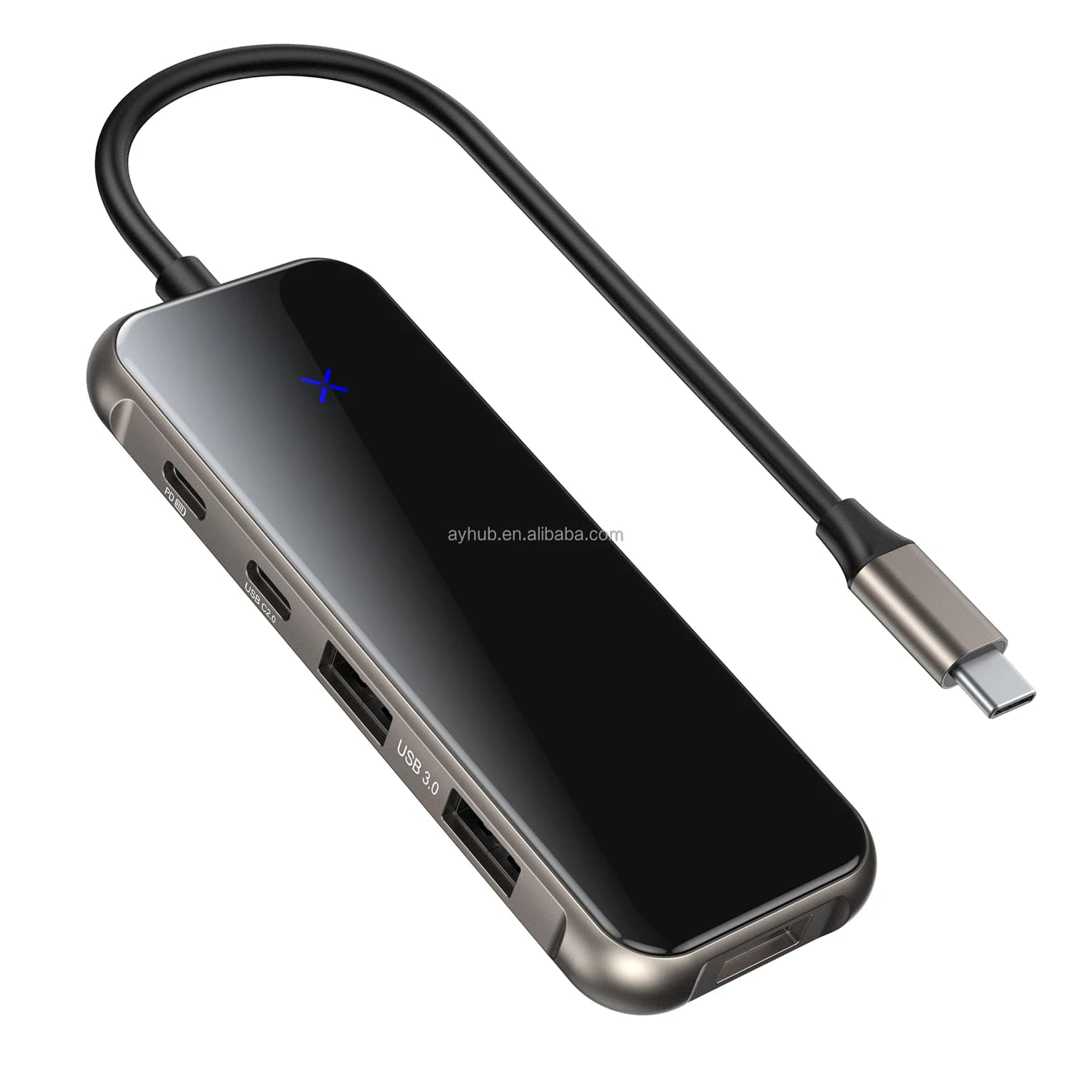 Dock station multiporta hub tipo C 8 in 1 con HDTV 4K Usb3.0 Adattatore di ricarica USB-c tipo-c Pd Docking station per laptop Hub USB