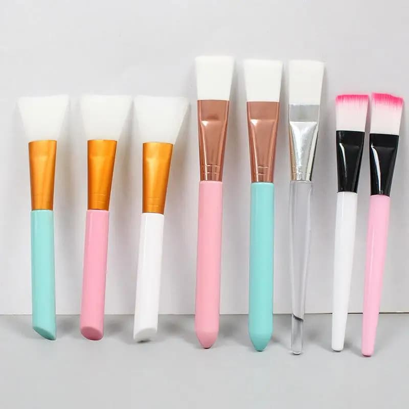 Pennello professionale in silicone per applicazione maschere viso fai-da-te, cura della pelle e strumenti per il trucco