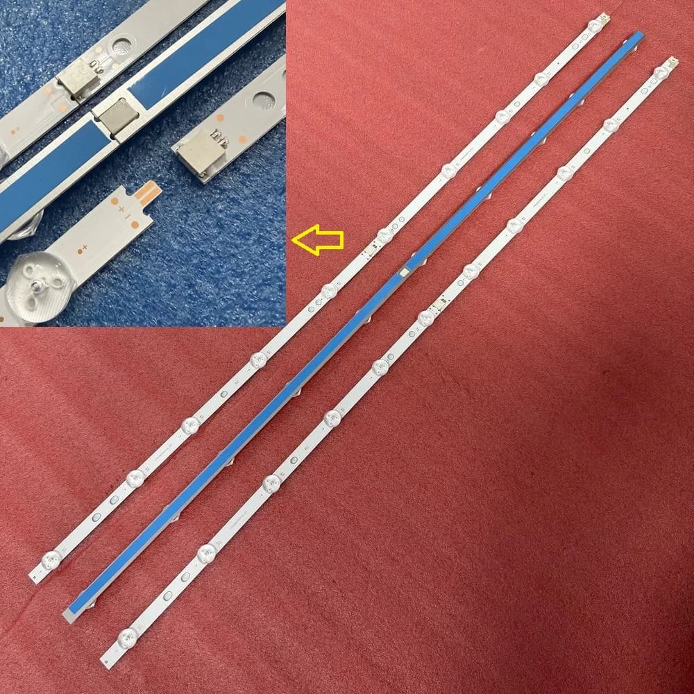 Striscia LED Per 17DLB43VER7-A B Toshiba 43U2063DB JVC LT-43VU3900 LT-43C890B VES430QNDB-2D-N 43HAK6150U TX-43HX580B