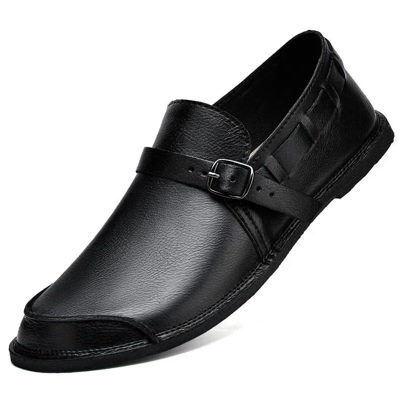 Men Loafers Male Comfortable Driving Shoe Genuine Leather Men Casual Soft Flats Non-Slip Mens Walking Shoes Mens Slip on Shoes