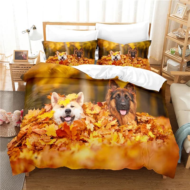 Set di Biancheria da Letto con Stampa Digitale 3D, Copripiumino e Lenzuola con Design alla Moda, Misura Queen