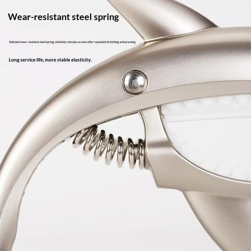 Universal Shark Shaped Zinc Alloy Guitar Capo Quick Release Anti Slip for All Acoustic Electric Guitar Ukulele Types