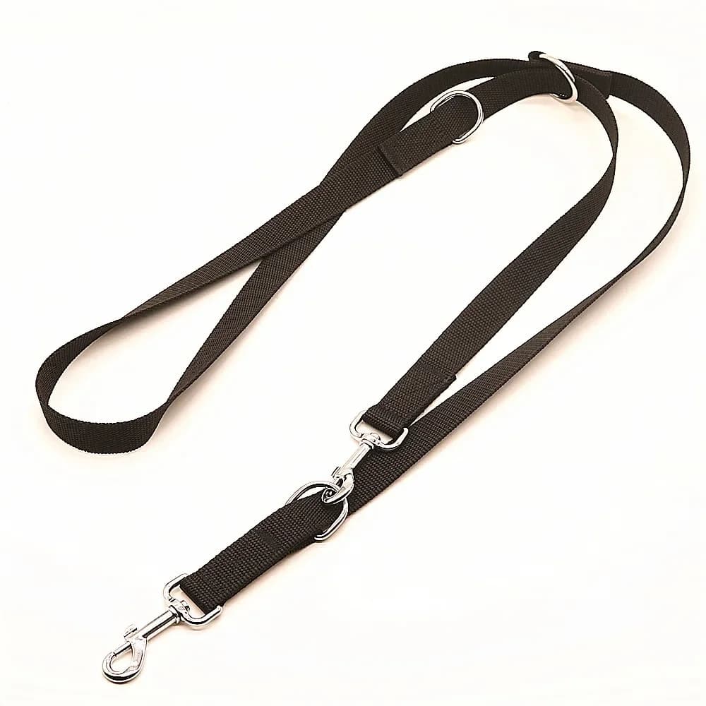 Guinzaglio per cani regolabile per addestramento a piedi Piombo per addestramento in stile polizia Guinzaglio per cani con catena per cani Guinzagli per animali domestici di sicurezza