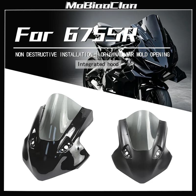 For CFMOTO 675SR 675 SR 675 sr 675sr Motorcycle Accessories Modified R1 One-Piece Front Head Cover Fairing With Windshield