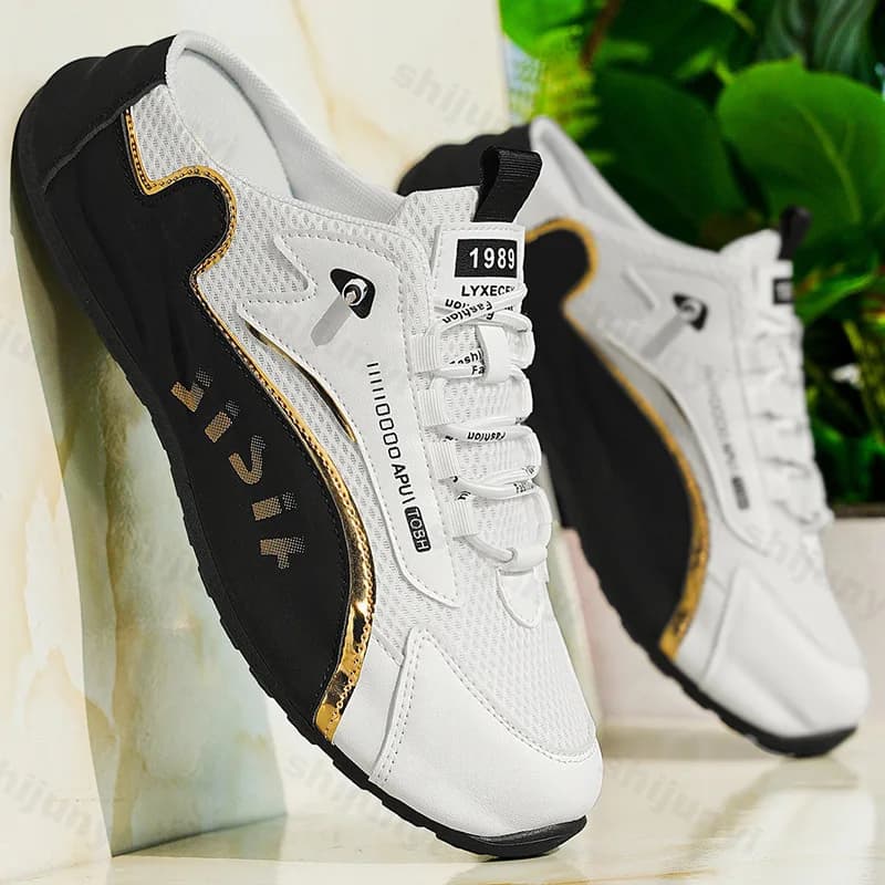Half Men's Slippers 2025 Summer Fashion Comfortable Trend Versatile Mesh Breathable Leisure Sandals Large casual shoes 39-48